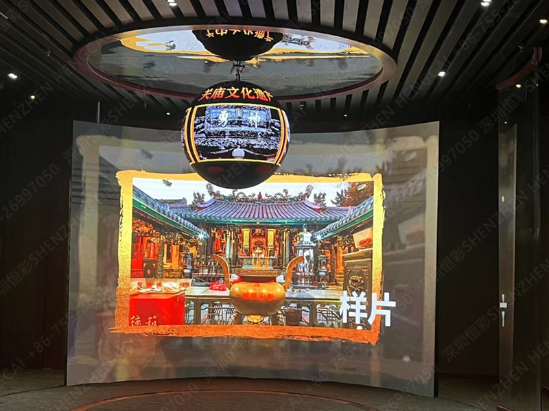 運城天下關(guān)公廟，LED顯示屏項目
